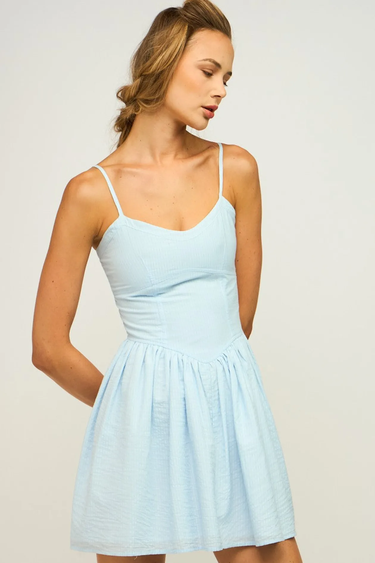 Nautilus Striped Mini Dress