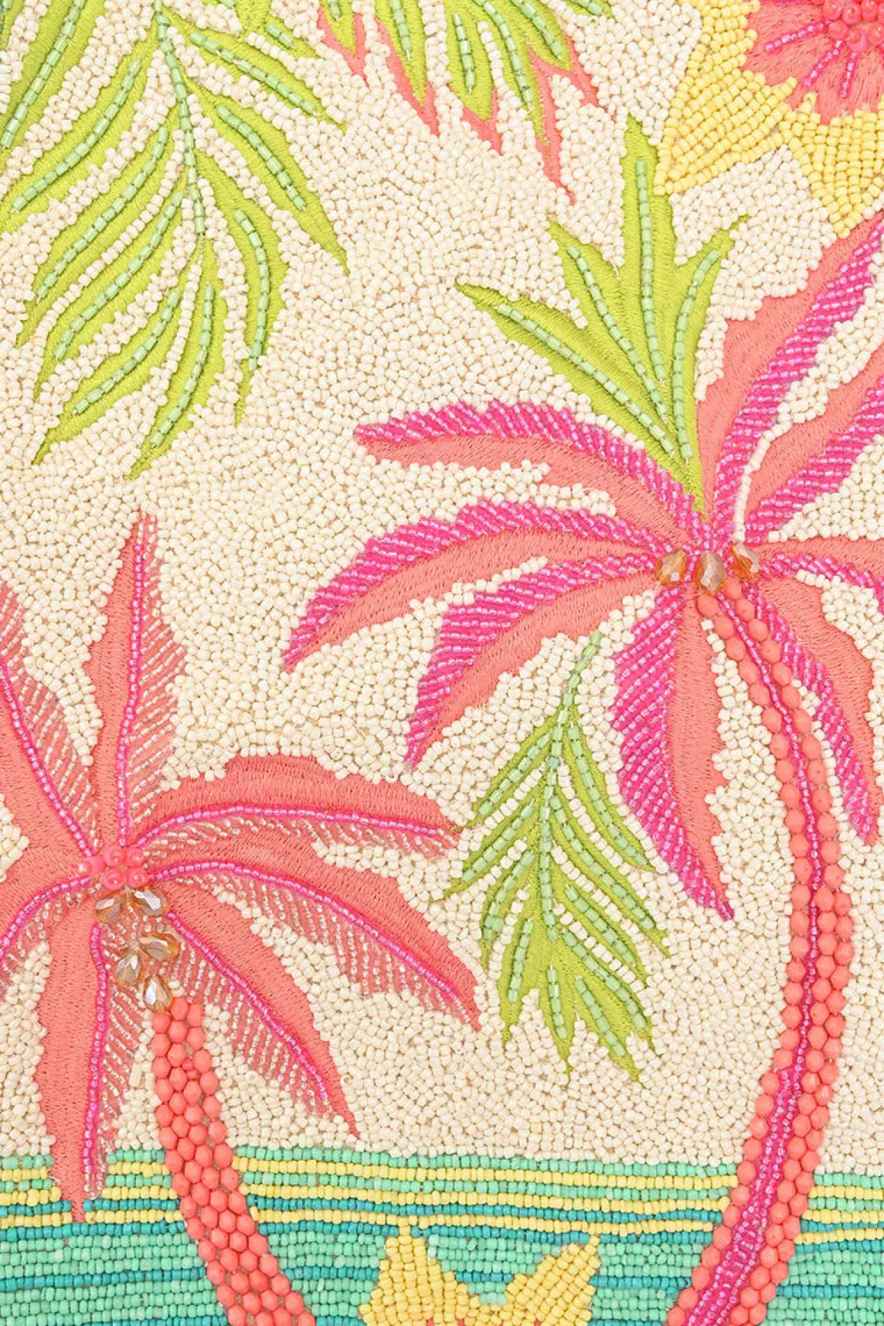 Palms Away Embellished Tote