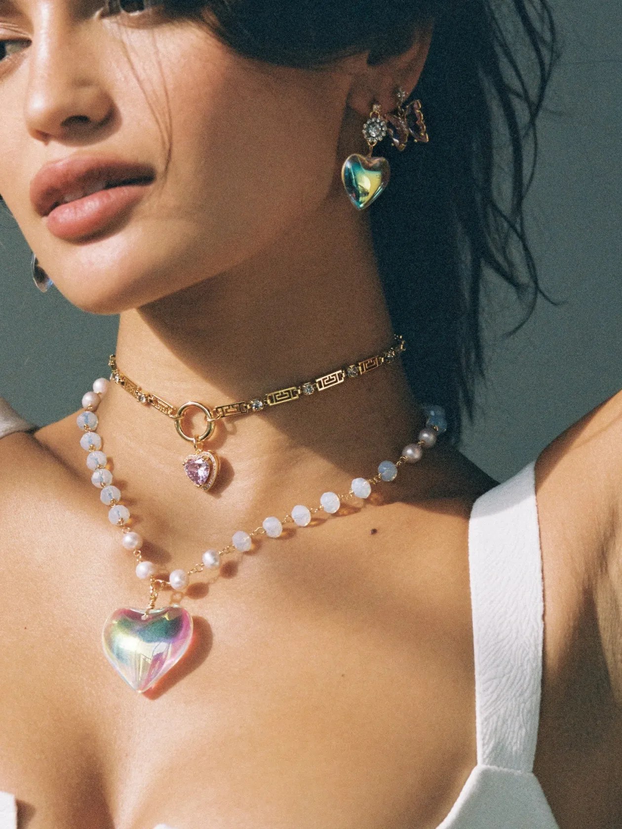 Rebecca Heart Earrings