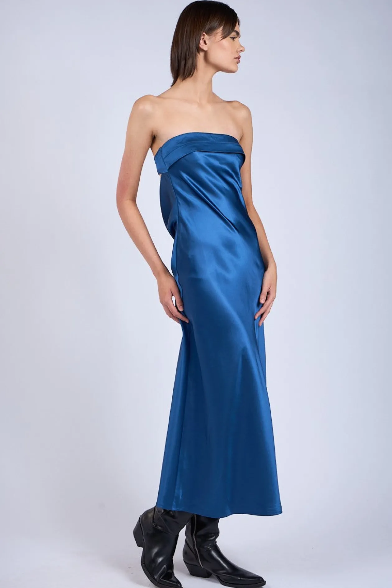 Renna Strapless Midi Dress