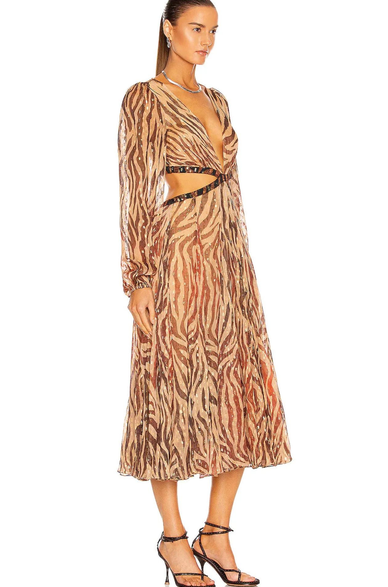 Rococo Sand Aine Midi Dress in Tan