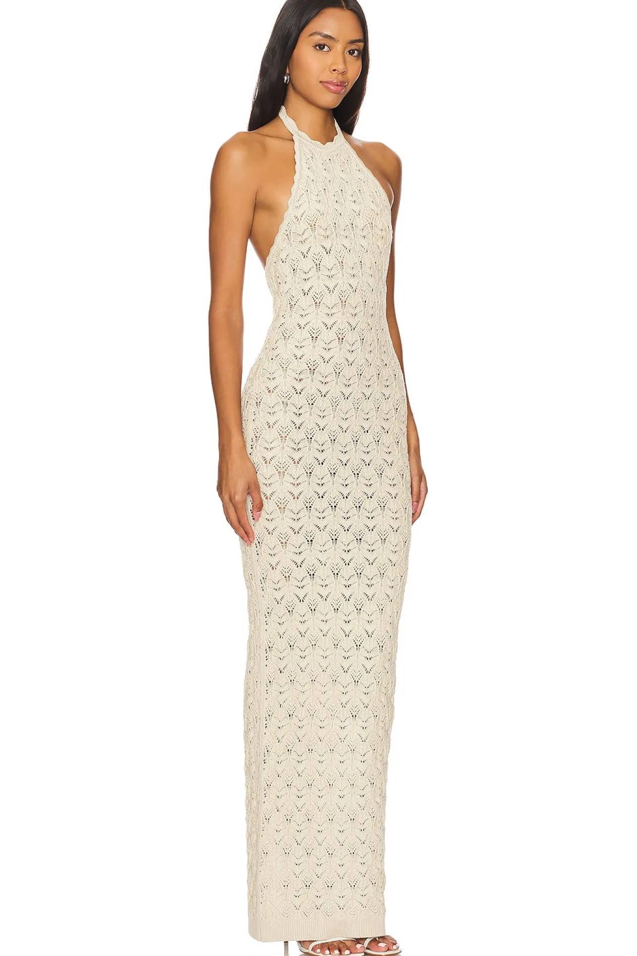 Ronny Kobo Kaiden Knit Dress in Ecru