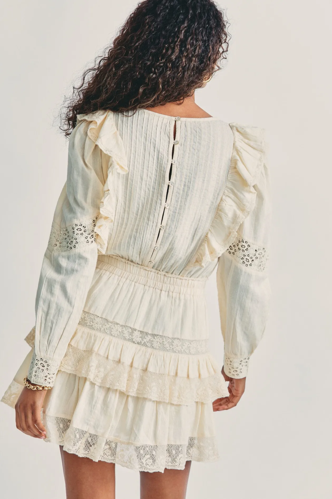 Santorini Dress in Ivory