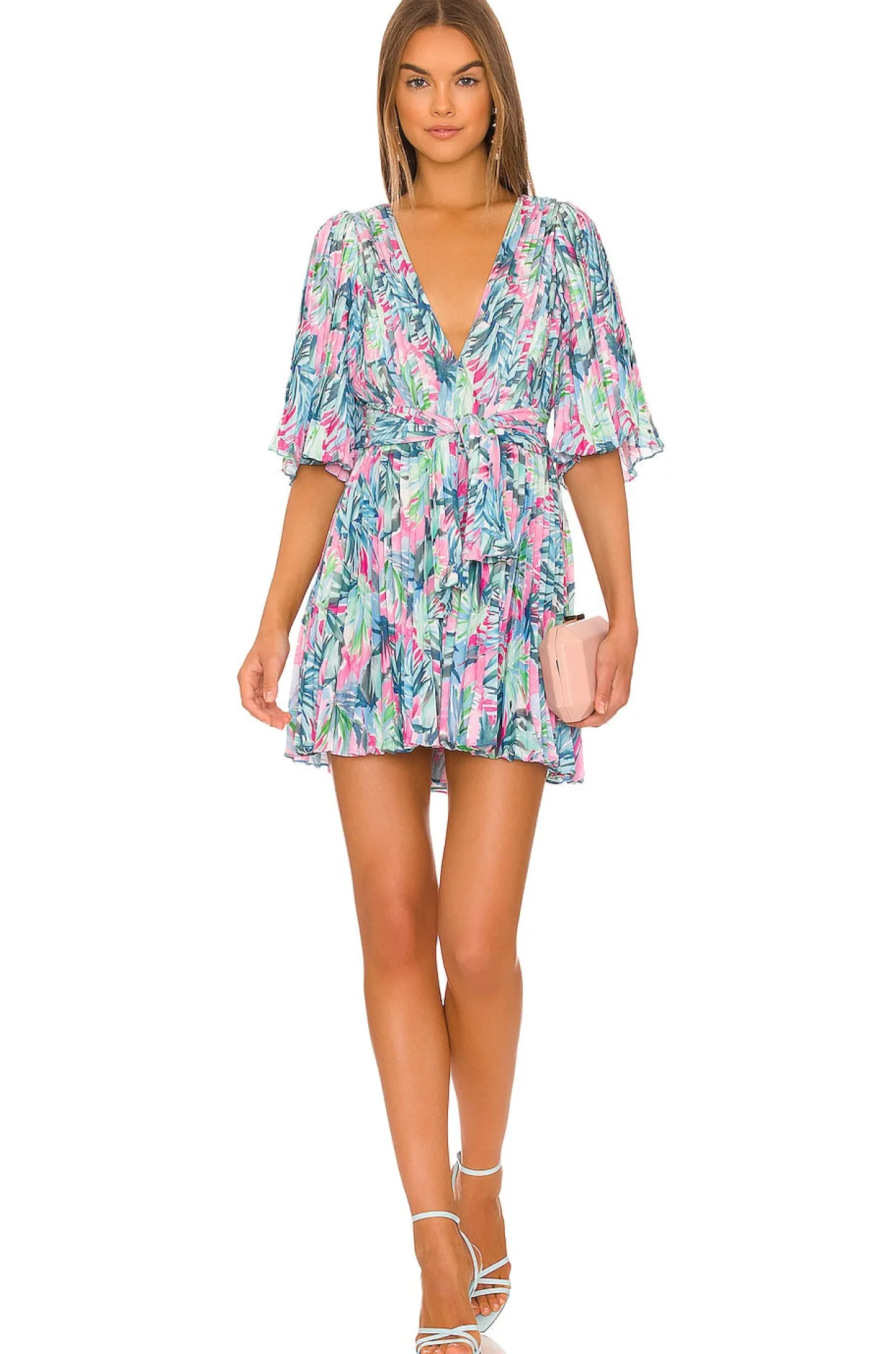 Saylor Byrd Miami Pleat Mini Dress
