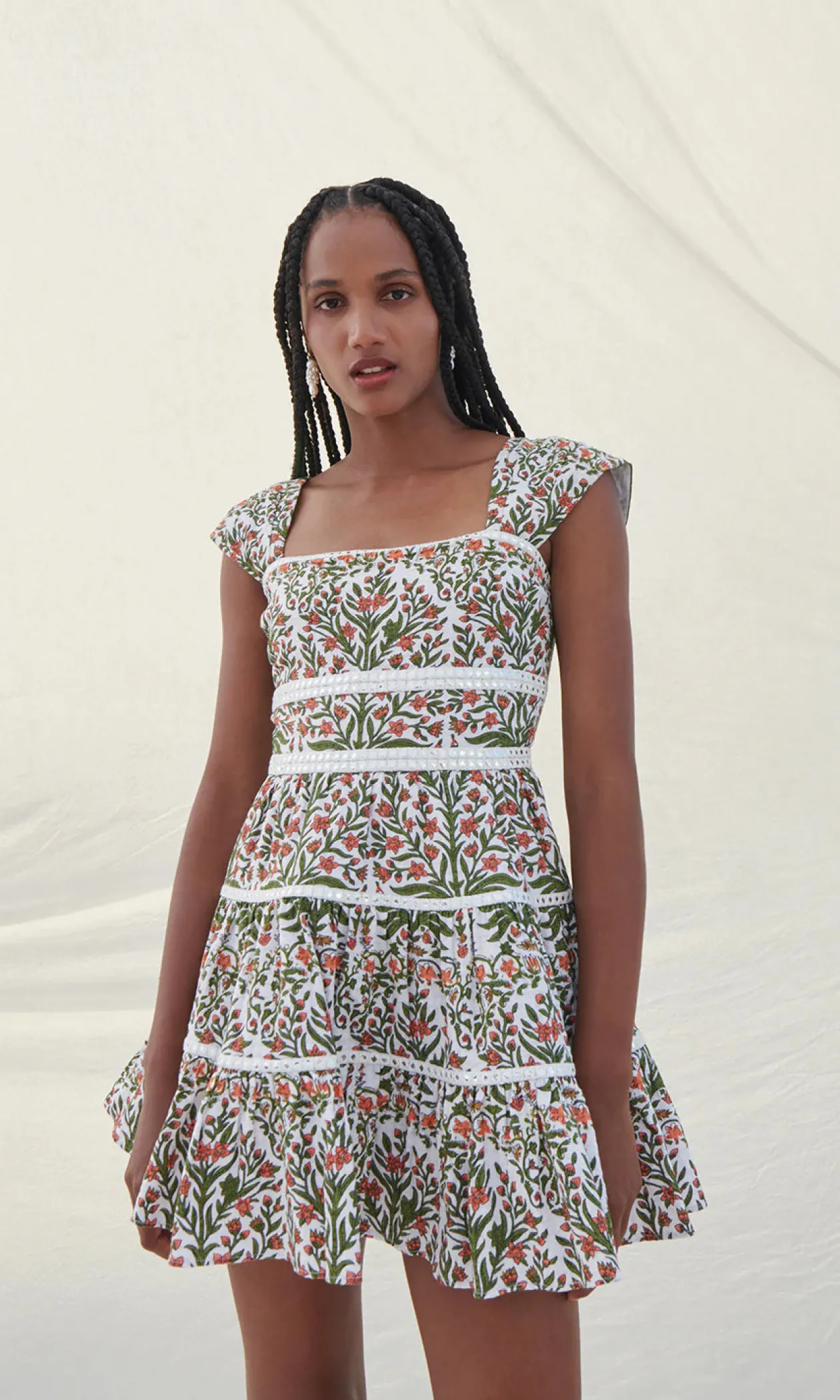 Saylor Campbell Dress in Desert Coral