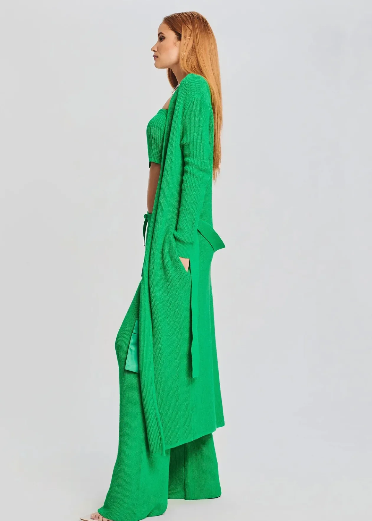 Ser.O.Ya Kamila Cardigan in Kelly Green