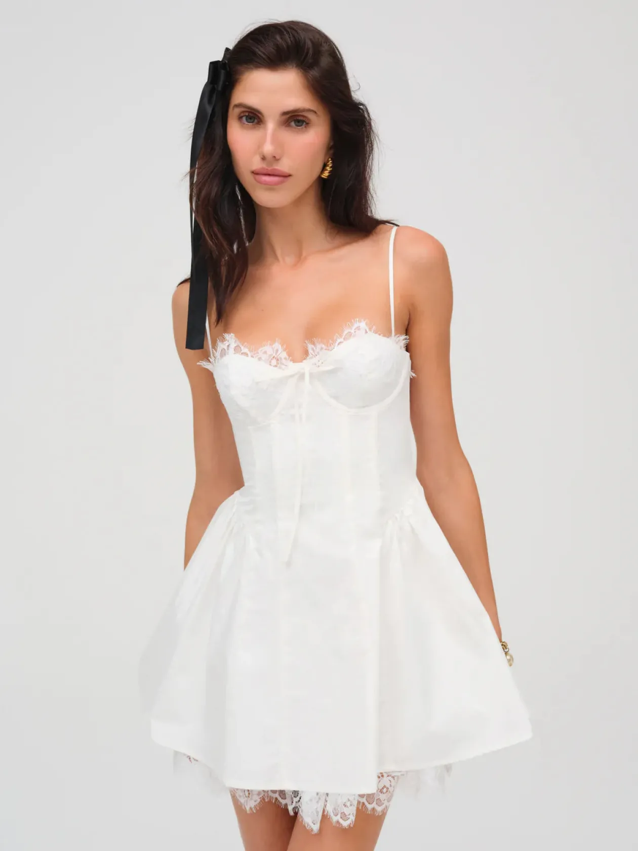 Shae Mini Dress in White