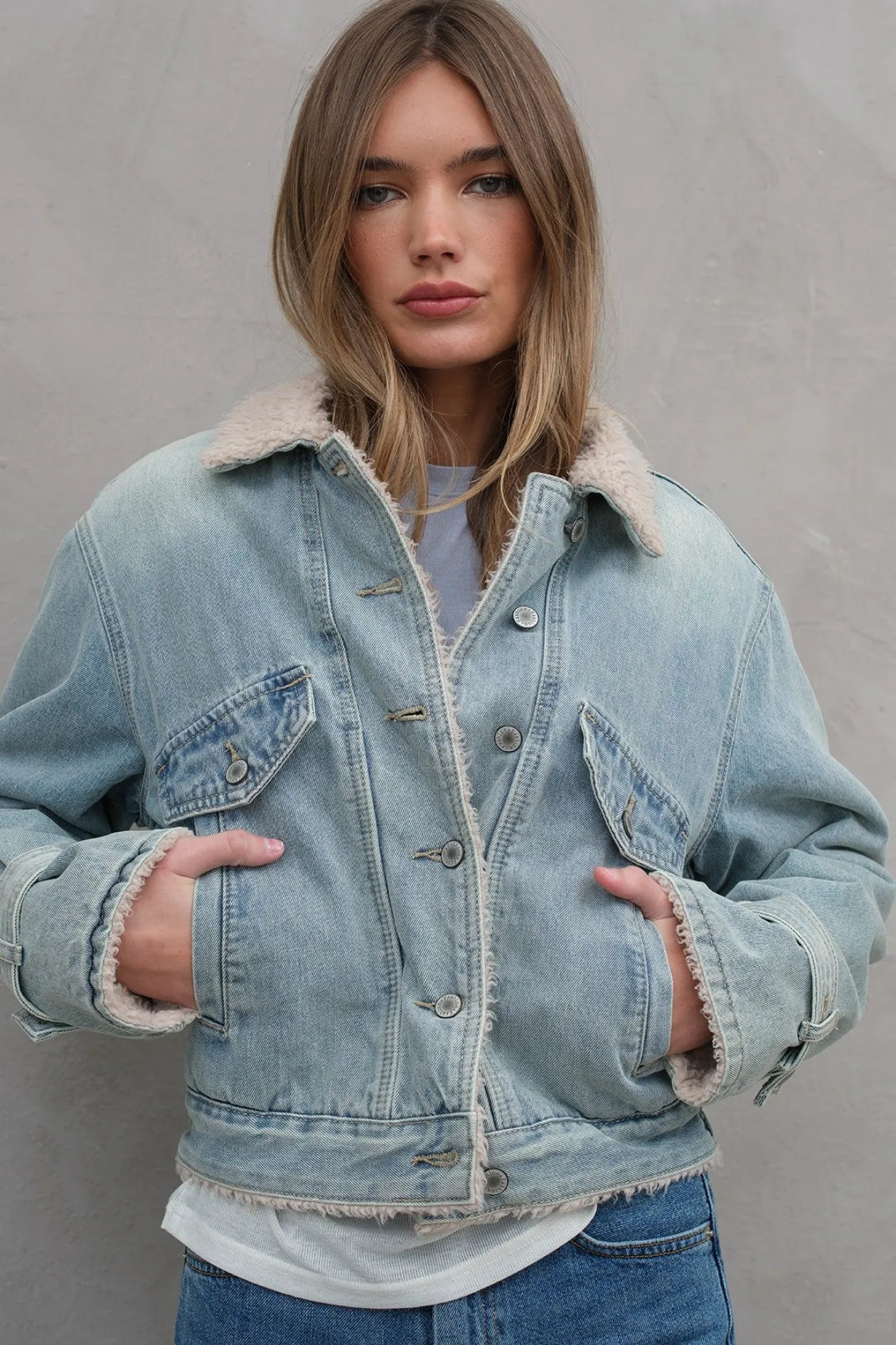Sherpa Denim Trucker Jacket