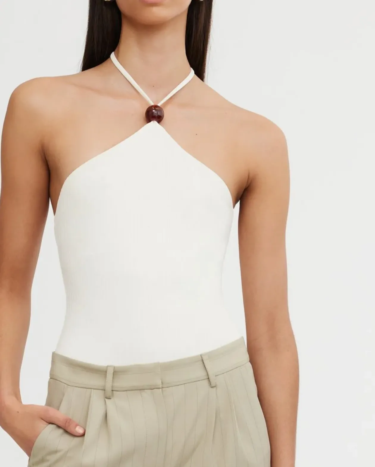 Significant Other Charlie Bodysuit in Pearl