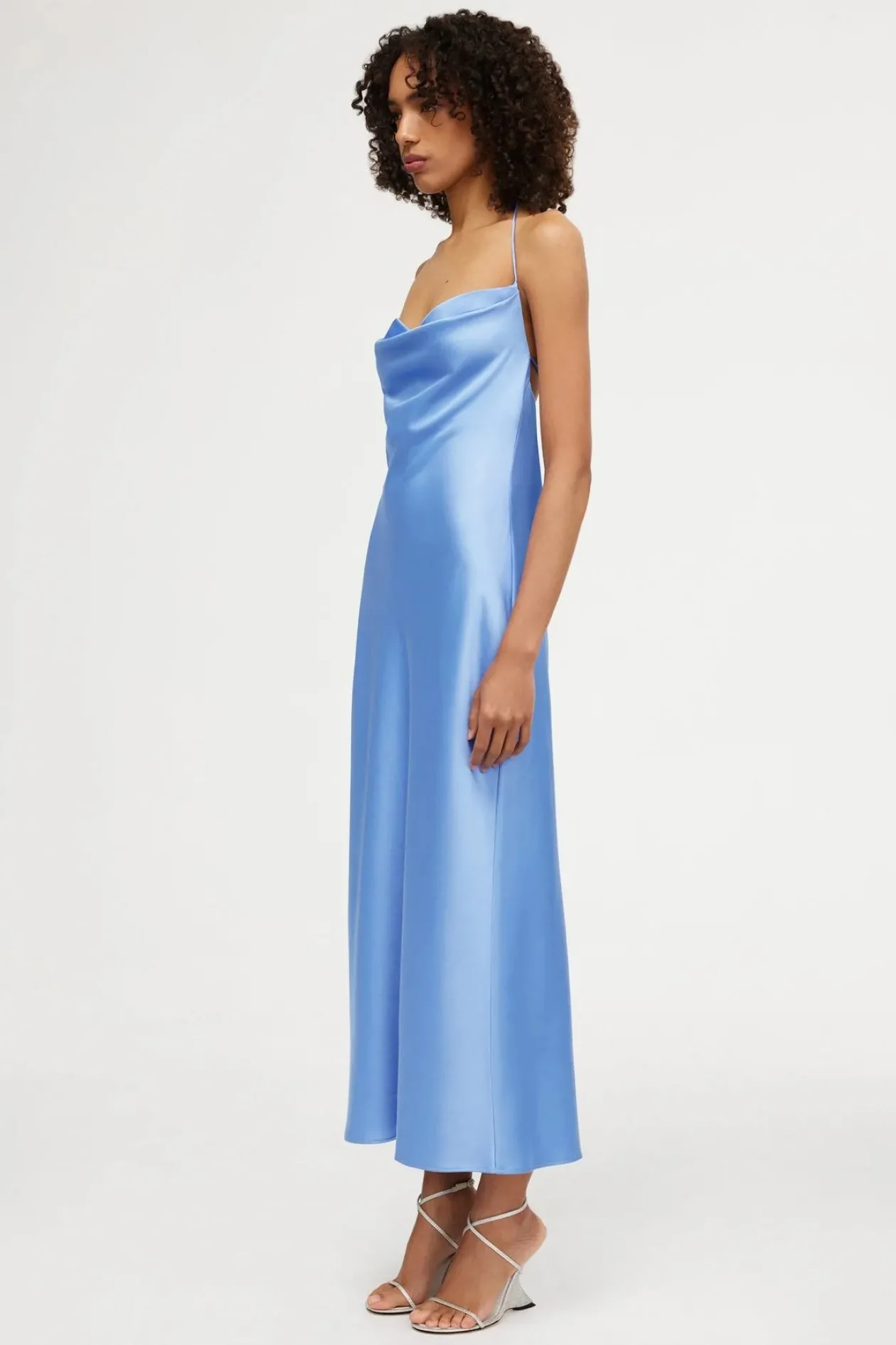 Significant Other Danika Cowl Dress in Bluebell