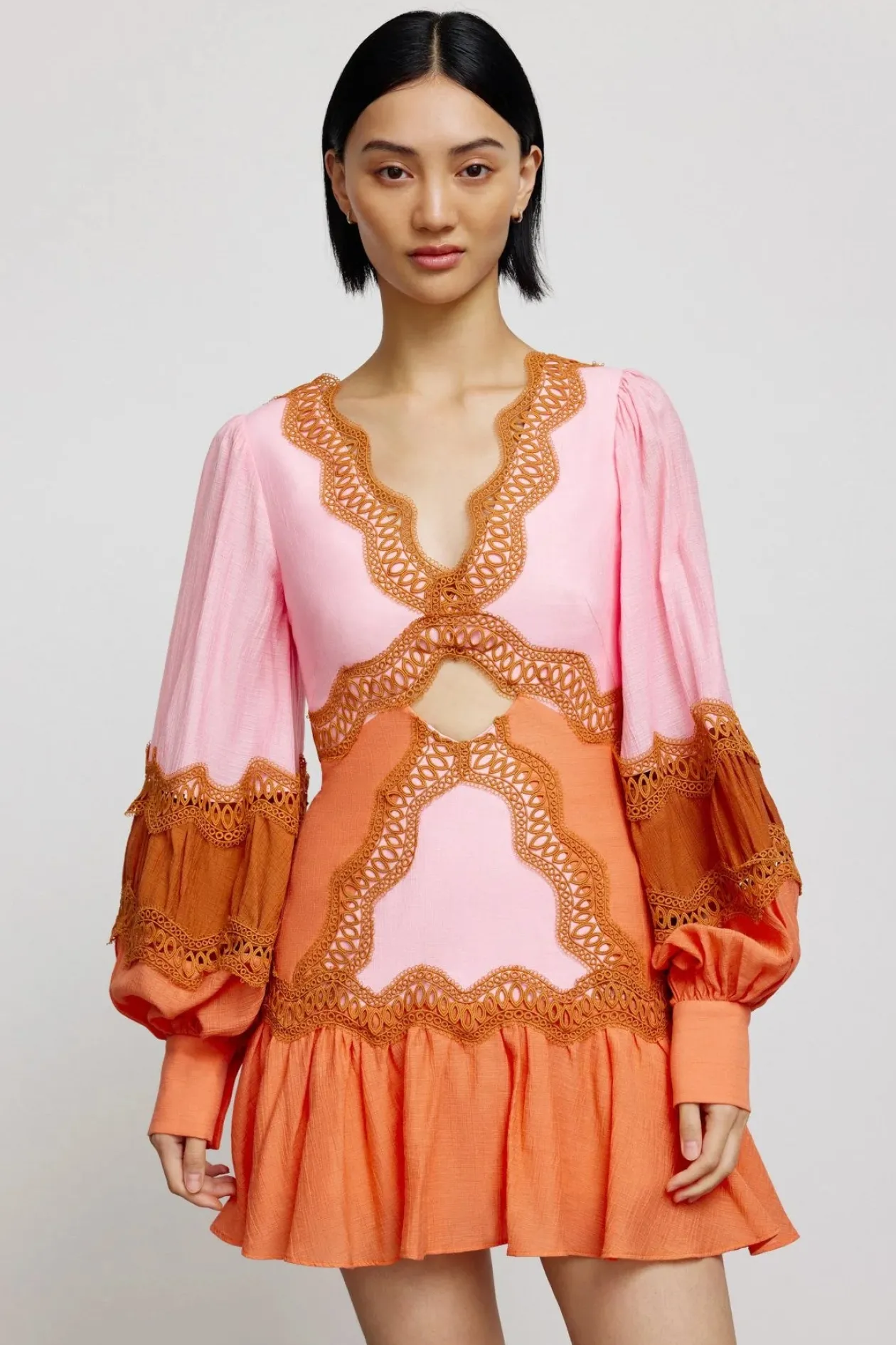 Significant Other Fallon Mini Dress in Red Mix