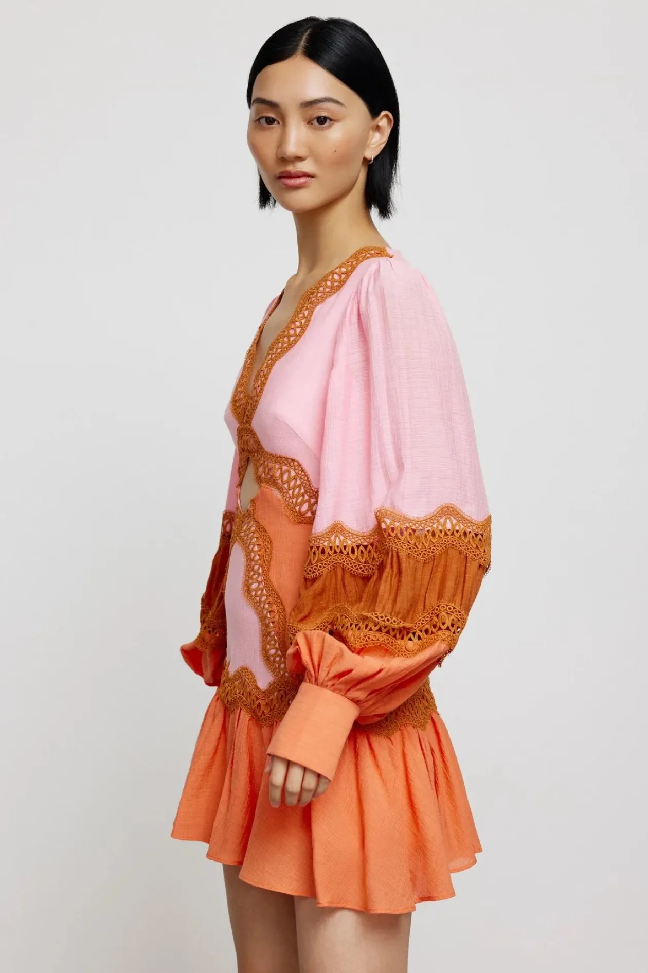 Significant Other Fallon Mini Dress in Red Mix