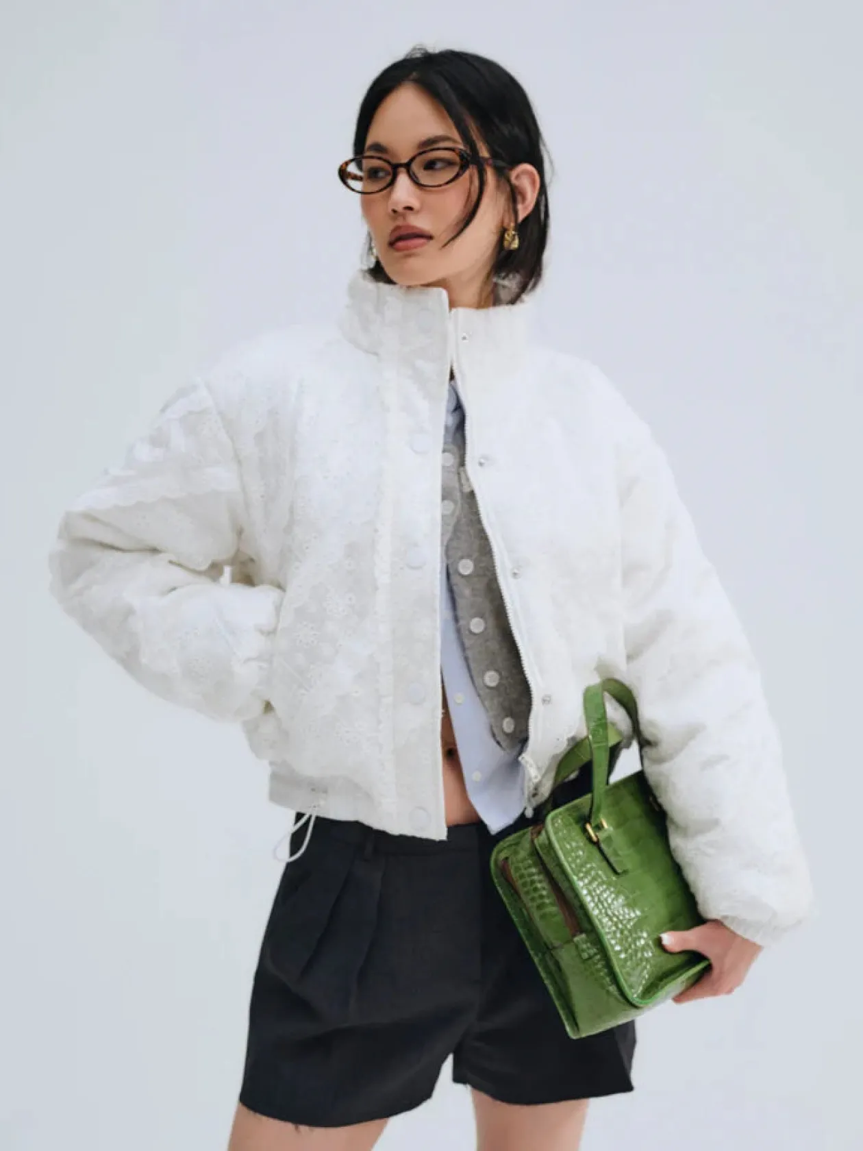 Sloane Eyelet Puffer Coat