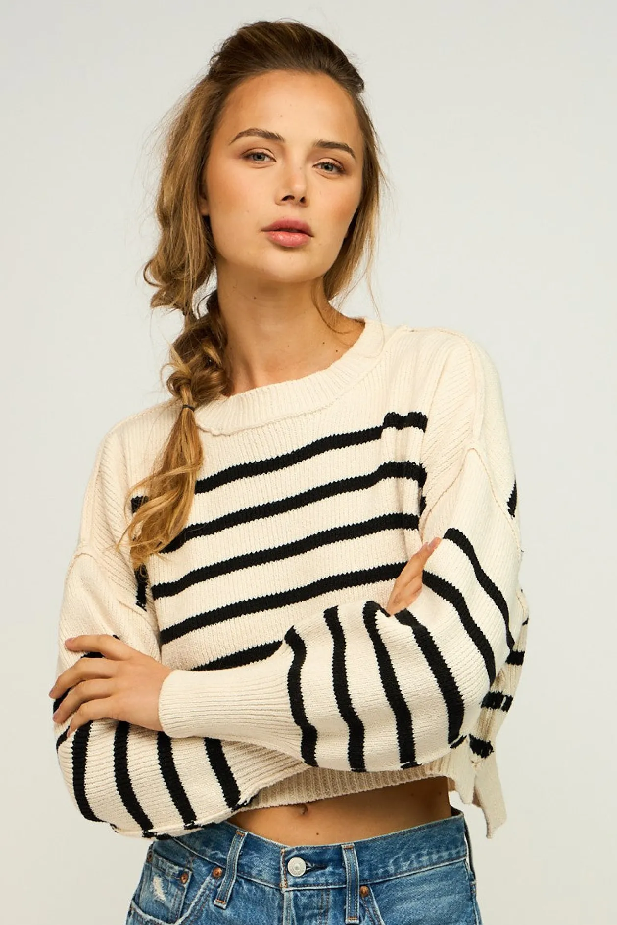 Take on Me Striped Sweater