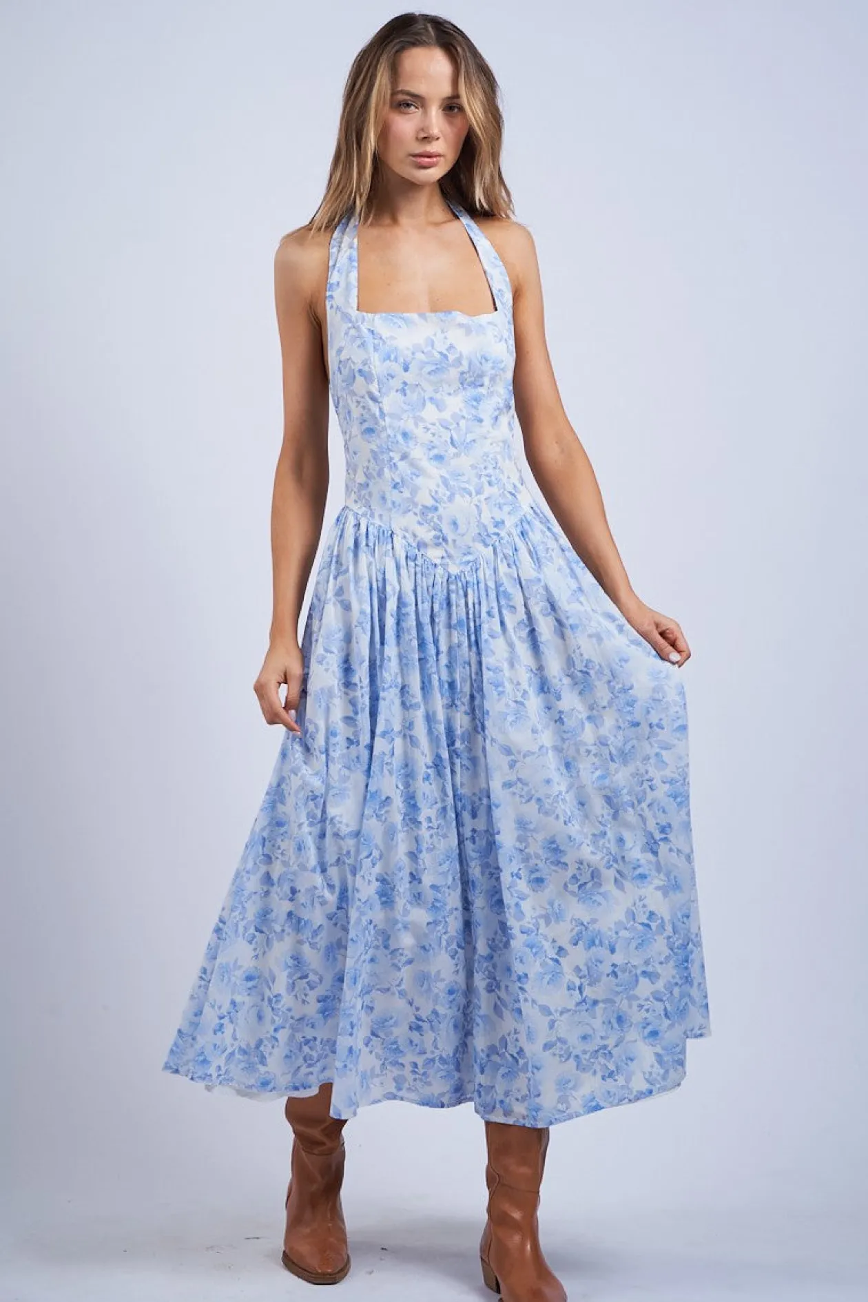 Talitha Halter Midi Dress