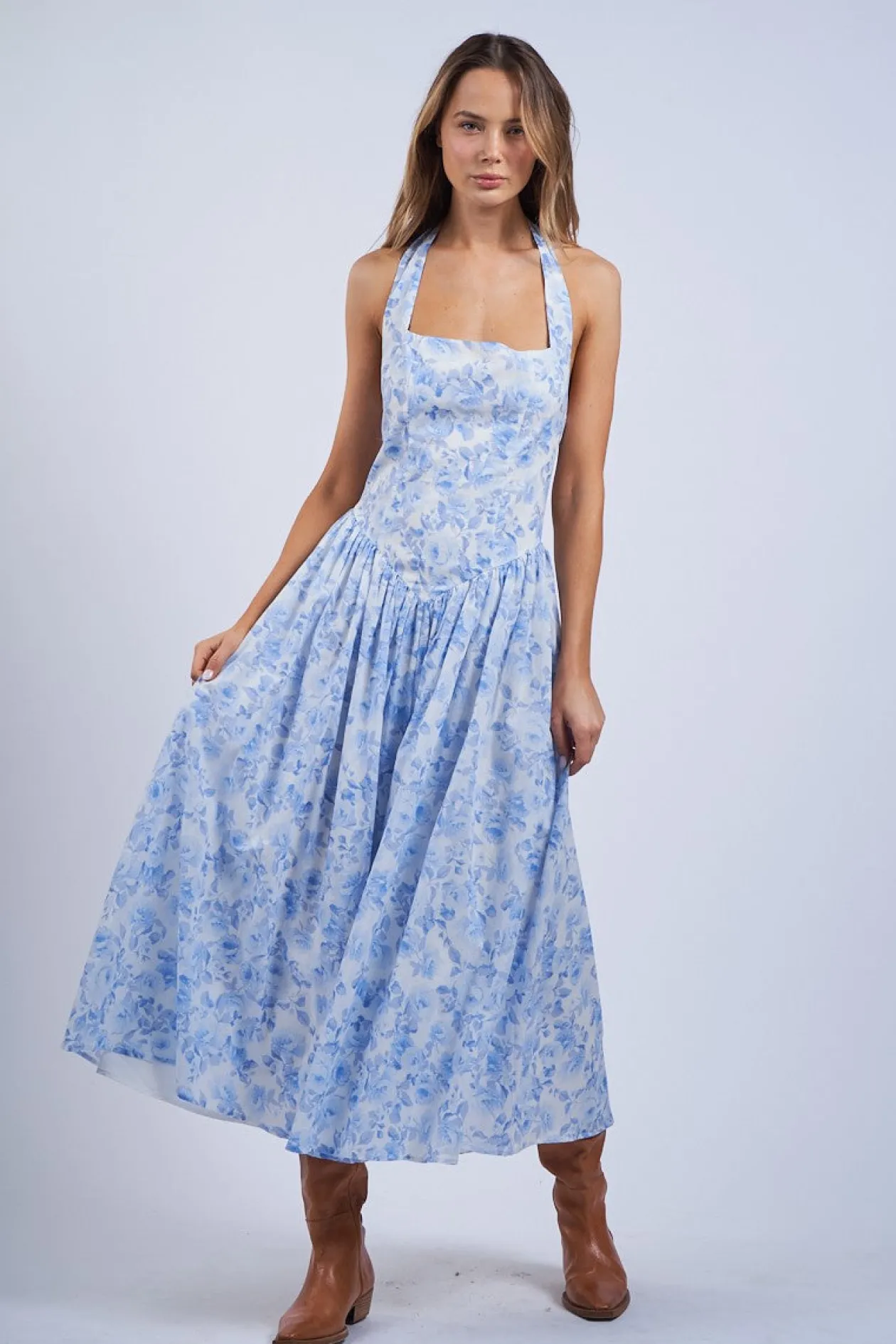 Talitha Halter Midi Dress