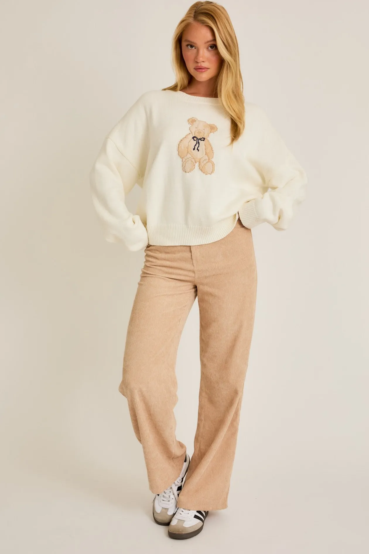 Teddy Bear Bow Sweater