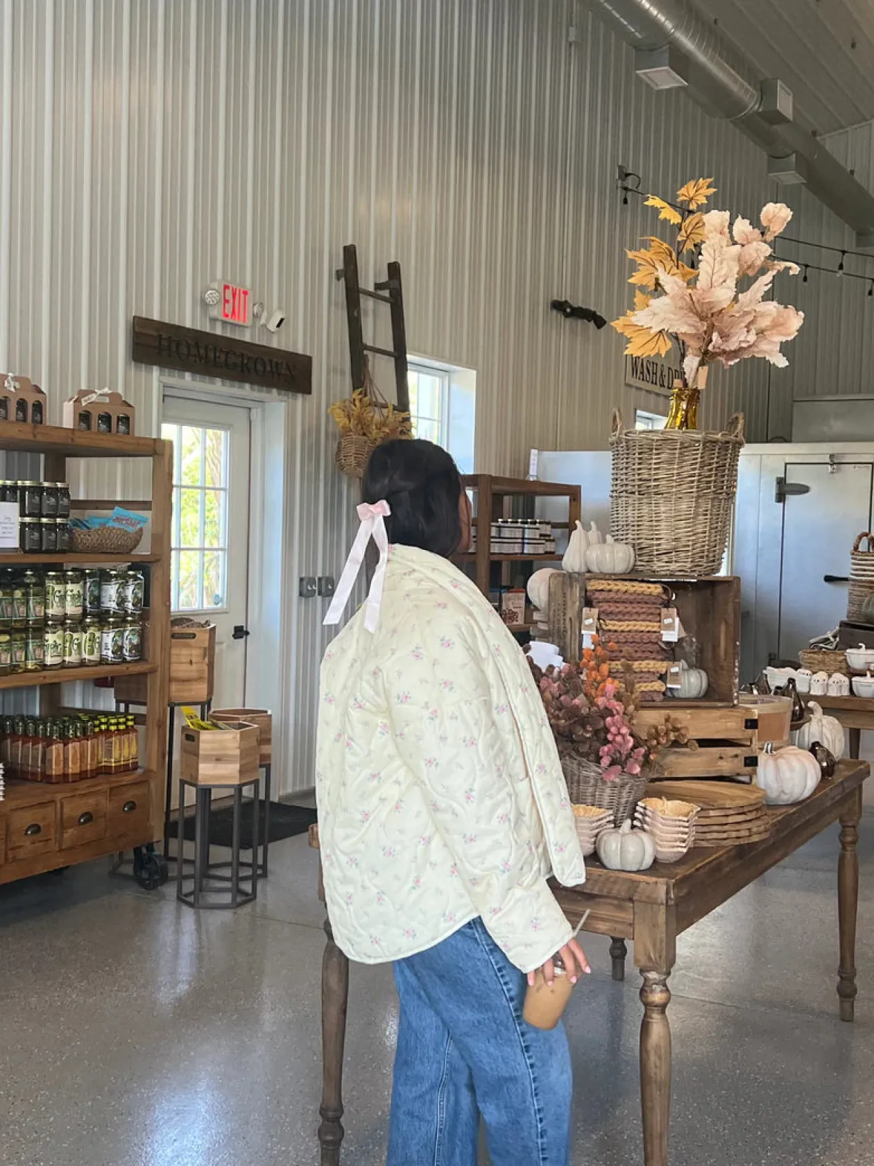 Vintage Flower Oversized Quilted Jacket