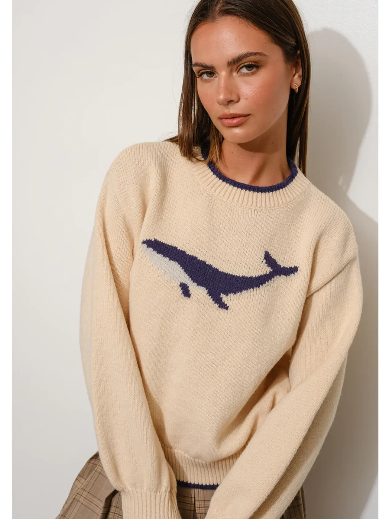 Whale Crewneck Sweater