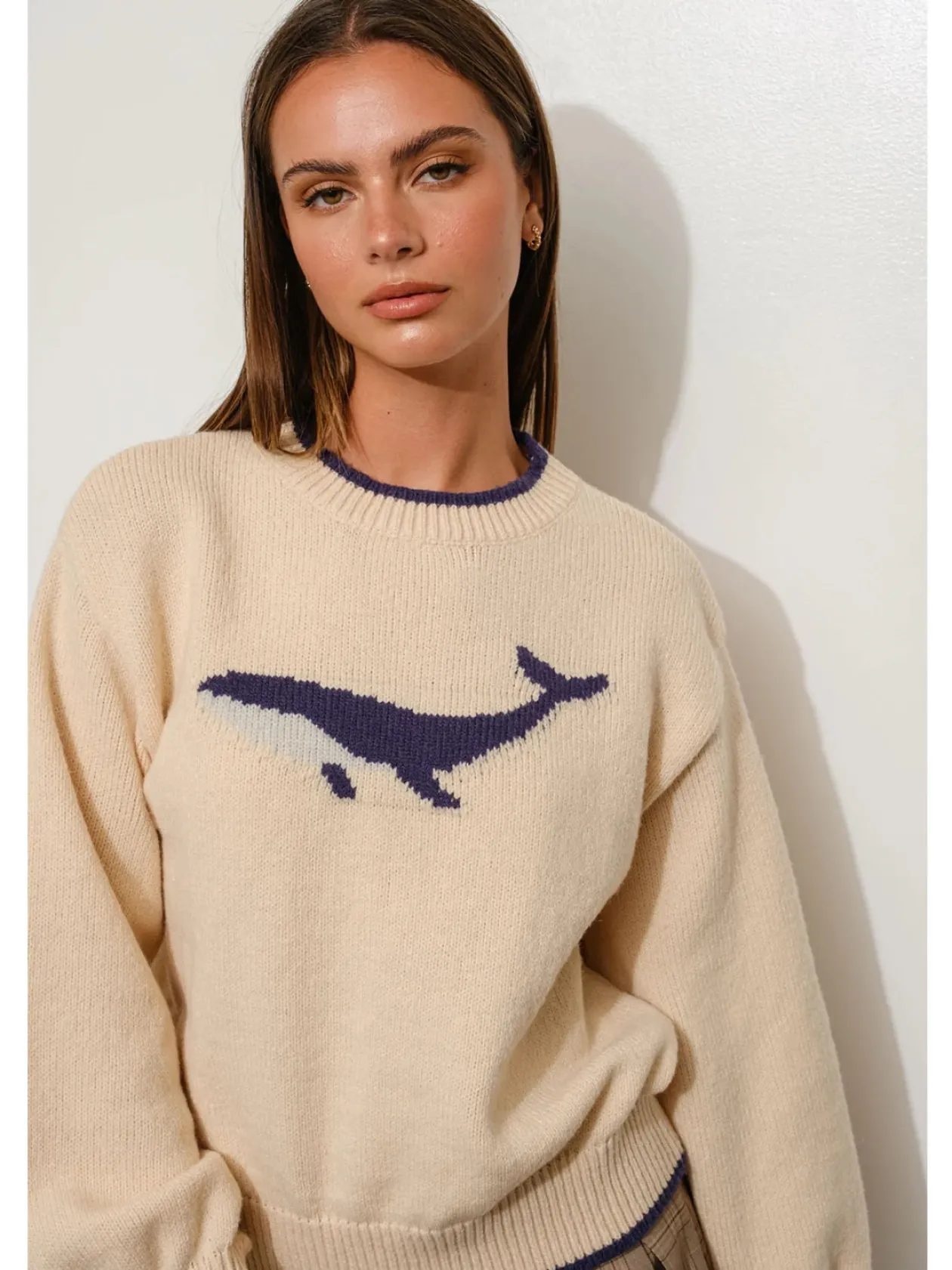 Whale Crewneck Sweater