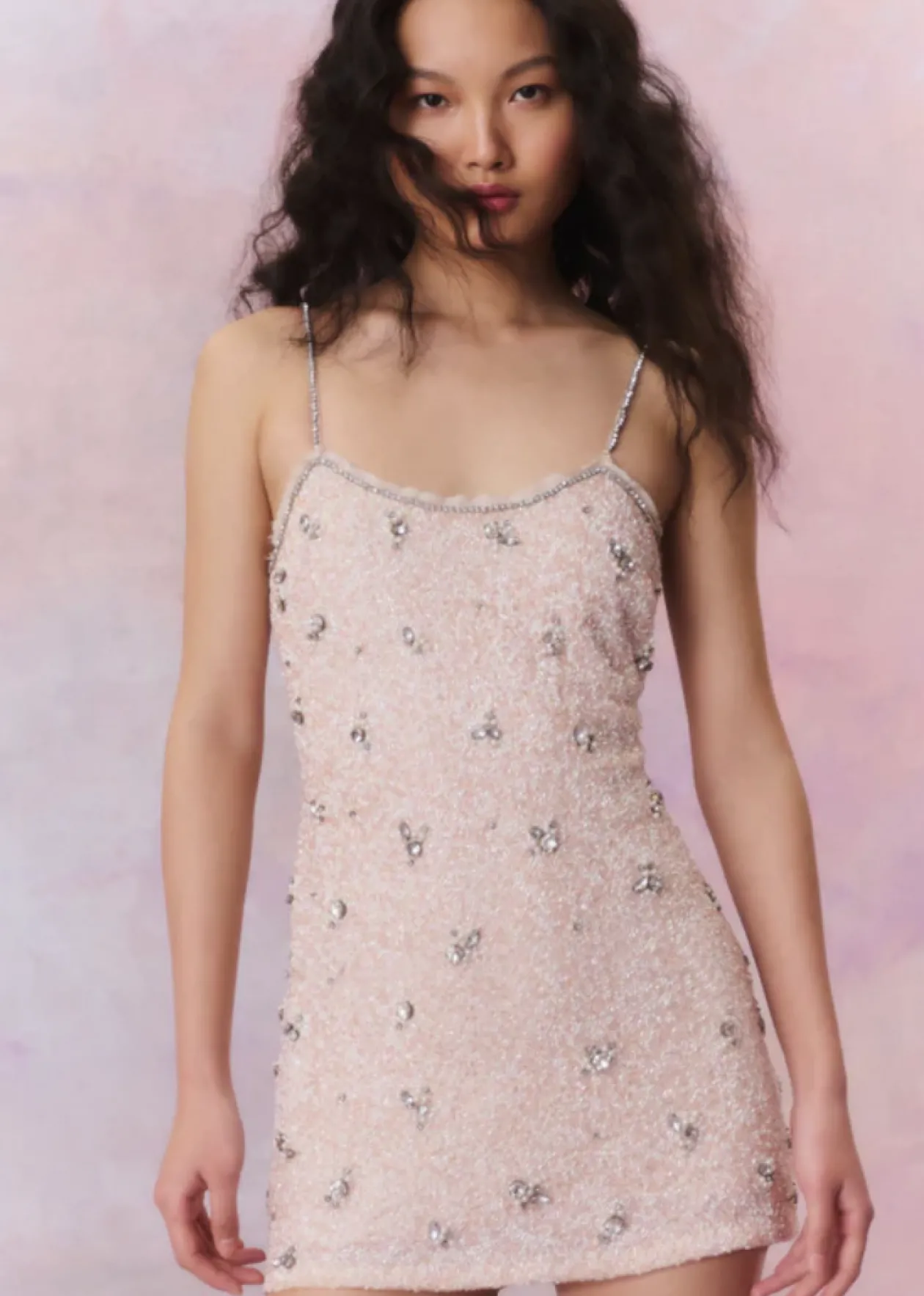 Windson Mini Dress in Heavenly Pink